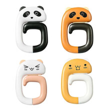 Cute Portable Bag Hook Animal Plastic Table Hook Handbag Travel Bag Office Decoration Plastic Table Side Hook