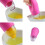 (Rose Red)Kitchen Silicone Egg Separator Suction Function Home Cooking Baking Supplies 4