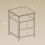 Bedside Table - Wood - Rustic Brown and Black - Open Shelf and 2 Drawers 5
