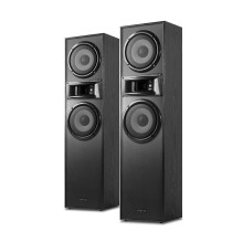 Fenton SHF700B Tower Speakers - Floor Standing HiFi Speakers, Dual 6.5" Woofers