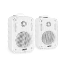 Adastra 100V 3 Waterproof White Wall Speakers Pair - 120W Background Music