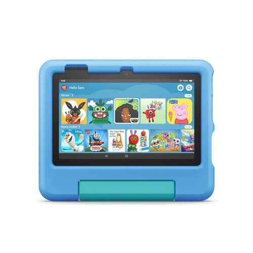 Amazon Amazon Fire 7 Kids Tablet 7 inch Display Ages 3–7 16 GB Blue latest