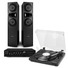Home Hi-Fi System with Tower Speakers, Amplifier and RP310 Vinyl Record Player