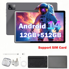 10 inch Tablet Android 14 512GB Storage 12GB RAM 8800mAh Wi-Fi +SIM Card Slot UK
