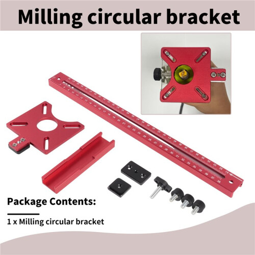 Milling  Bracket Woodworking Router Circle Jig for Trimming Machine Carpentry Circle Cutting Guide Board Tools-A 2
