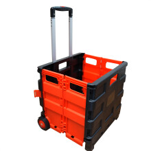 Car Boot Trolley Foldable Shopping Cart Handle Wheel Camping Caddy 25KG