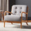 Modern Upholstered Accent Sofa Chair Button Tufted Armchair Leisure Single Sofa 1