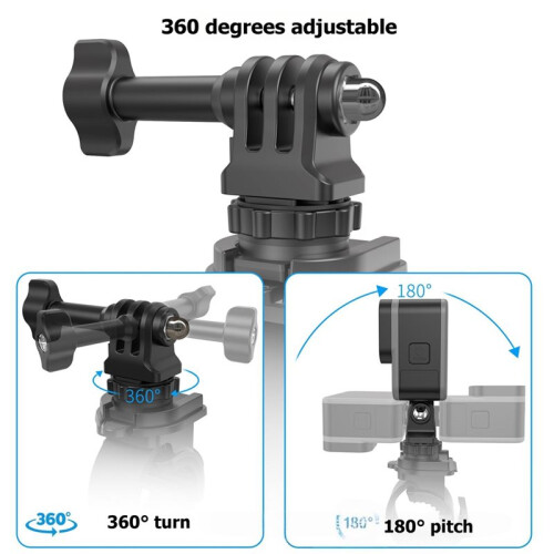 360 Rotatable Bike Handlebar Mount Quick Release Clamp for  Pocket 4  X6 Action Camera Accessories 2