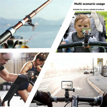 Support de Guidon de Vélo Rotatif à 360 avec Pince à Dégagement Rapide pour Caméras D'Action pour Pocket 4 et pour X6