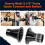 Conjunto de Coletor de Pó Magnético de 2-1/2", Kit Coletor de Pó para Mangueira de 2,5 Polegadas com Conexão Rápida Única para Múltiplas 2