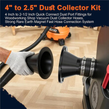 Raccordi Magnetici per La Raccolta Della Polvere da 2-1/2", Kit di Raccolta Della Polvere per Tubo Flessibile da 2,5 Pollici con Connessione Rapida da