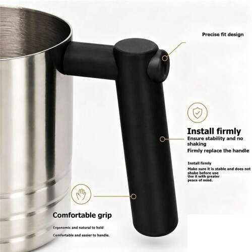 Replacement Milk Frothing Pitcher Handle for  ES601 655 701 Cafe Luxe Coffee Machine,Grip Coffee Accessory Spare 1