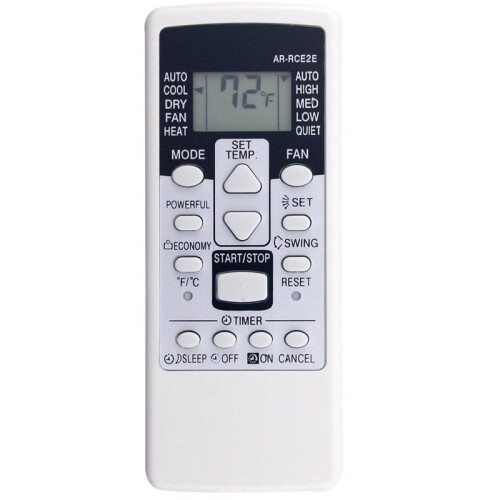 Replace AR-RCF1U Remote Control for  Air Conditioner AR-RCE2E ASU12RL2 ASU12RL2 AR-RCF1U ARRCF1U ASU9RL2