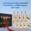 8Pcs Locking Banana Plug for 8-15 Gauge Speaker Wire with Double Screw Design 6