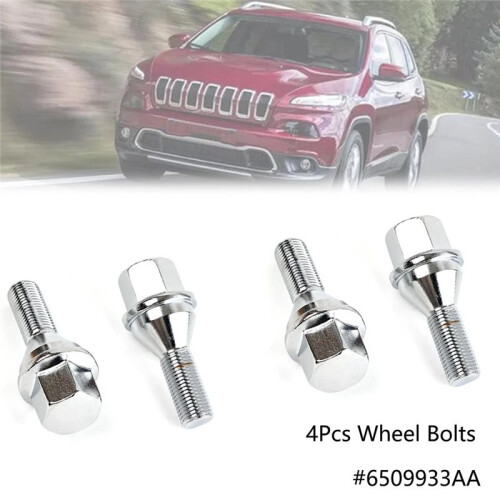 4 Parafusos de Roda M12x1,25 para  Cherokee 2014-2022 e Renegade 2012-2016 (Códigos: 6511051AA e 6509933AA) 2