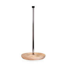 Wine Decanter Drying Stand with Silicone - Wooden Rack for Kitchen Bar Accessories, Anti-Scratch Design
