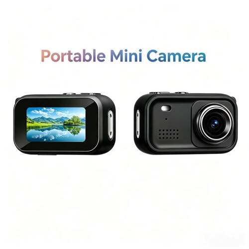 Câmera de Bolso 1080P com Tela de 1,47 Polegadas, Ideal para Vlogs, Viagens, Transporte de Animais de Estimação e Uso Estudantil. 1