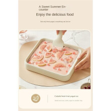 1 Juego de Máquina para Hacer Yogur Frito/Helado Casero: Sartén para Hielo No Eléctrica para Niños, Bandeja Manual Compacta para Postres y Yogur
