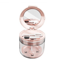 Retainer Mouth Guard Soak Container Box, Denture Bath Case with Strainer Basket, Braces Cleaner Cup Leak Proof
