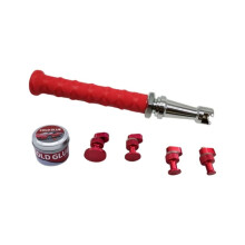Kit Estrattore per Ammaccature con Martello Scorrevole Manuale, Dotato 4 Linguette di Estrazione e Colla, per Riparazioni Carrozzeria, Piccole