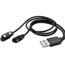 Magnetisches Ladekabel mit Zwei Anschlüssen, 2-Polig, 2,5 mm-8 mm Abstand, 1-zu-2-Splitter-Ladekabel für Smarte KI--Brillen