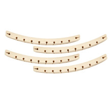 4 Pack Detachable Hammock Spreader Bars, 15.8" Wooden Hammock Bars with 10 Holes, for Camping & Garden