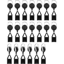 Lot de 20 Porte-Briquets Rétractables, Étui Extensible pour Briquet avec Clip Ceinture