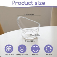 50Pcs Eye Wash Cup Eye Care Tool Rinse and Flush Kit Disposable Portable Plastic Measuring Cup for Travel Cleaning, 5ml