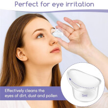 Kit de Rinçage Oculaire 50 Pièces, Gobelet Doseur Portable en Plastique Jetable de 5 Ml, Idéal pour les Voyages