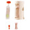1 Set Dispenser per Bustine di Alimenti per Neonati - Include 10 Bustine Riutilizzabili con Beccuccio e Tappi A Prova di Perdite, Colore Bianco 1