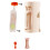 1 Set Dispenser per Bustine di Alimenti per Neonati - Include 10 Bustine Riutilizzabili con Beccuccio e Tappi A Prova di Perdite, Colore Bianco 3