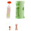 1 Set Dispenser per Bustine di Alimenti per Neonati - Include 10 Bustine Riutilizzabili con Beccuccio e Tappi A Prova di Perdite, Colore Verde 2