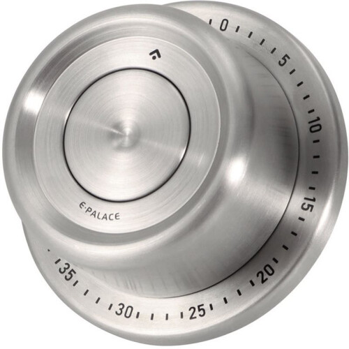Magnetic Mechanical Kitchen Timer, Stainless Steel Wind- 60-Minute Countdown Timer, No-Battery Cooking Reminder