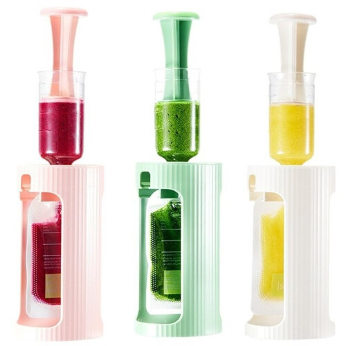 1 Set Dispenser per Bustine di Alimenti per Neonati - Include 10 Bustine Riutilizzabili con Beccuccio e Tappi A Prova di Perdite, Colore Verde 2