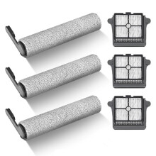 Kit de Rechange de 6 Accessoires pour Aspirateur Eau et Poussière pour Floor ONE S7 Pro: 3 Brosses Rotatives et 3 Filtres HEPA
