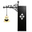 2Pcs Vintage Library Lantern  Bookshelf LED Lamp, Warm White Light  Book Nook Decor Night Reading Light 1