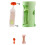 1 Set Dispenser per Bustine di Alimenti per Neonati - Include 10 Bustine Riutilizzabili con Beccuccio e Tappi A Prova di Perdite, Colore Verde 4