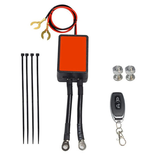 Motorcycle Power Cut Off  12V 300A  Remote Control Battery Disconnect Isolator Copper Relay Wireless 1