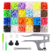 240 Set Snap Button Kit with Snaps Pliers, Buttons and Snappliers Kit for Sewing Clothing DIY Crafting