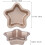 Conjunto de 2 Formas Antiaderentes em Formato de Estrela para Bolos, Formas de Aço Carbono de 10 cm (4 Polegadas) para Assar em Casa, Utensílios de 3