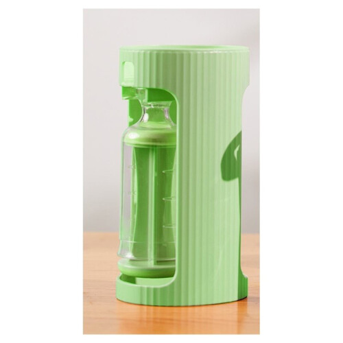 1 Set Dispenser per Bustine di Alimenti per Neonati - Include 10 Bustine Riutilizzabili con Beccuccio e Tappi A Prova di Perdite, Colore Verde
