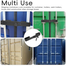 Shipping Container Lock Heavy Duty Cargo Storage Unit Trailer Lock,Adjustment Range 9-18"