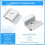 48pcs Solar Panel Mid Clamps Photovoltaic Panel Bracket PV Panel Mid Clamp Aluminum Solar Clips for Fixed 35-50mm Framed 5