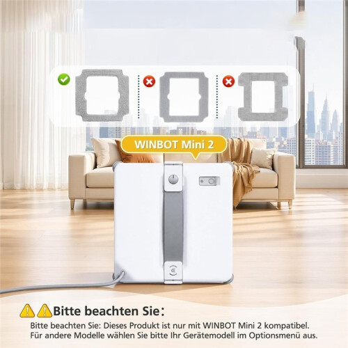 16pcs Cleaning Pads for  Winbot  2 Window Cleaning Robot, Replacement Cleaning Cloths 1