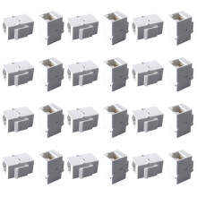 RJ45 Cat6 -Koppling UTP Inline-Koppling Hona Till Hona Cat6 -Jack Cat6-Kontakt 24 St Vita