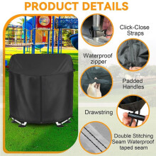 Housse de Trampoline Imperméable et Résistante Aux Intempéries pour Trampolines Ronds - Accessoires pour Trampoline