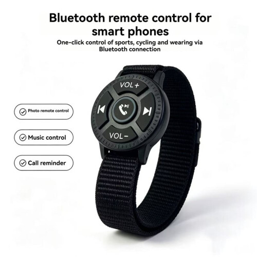Wireless Controller for Vehicles,Media Button Remote Wireless  Steering Wheel Control for Bike Motorcycle White 1