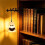 2Pcs Vintage Library Lantern  Bookshelf LED Lamp, Warm White Light  Book Nook Decor Night Reading Light 4