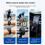 Wireless Controller for Vehicles,Media Button Remote Wireless  Steering Wheel Control for Bike Motorcycle White 8