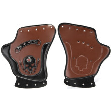 Motorcycle Insulation Board Universal Model Motorcycle Exhaust Side Saddle Anti-Scald Riding Modification Brown